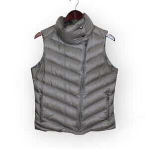 Medium Patagonia W's Prow Vest 28416 FEAther Grey Silver Moto Puffer